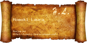 Homoki Laura névjegykártya
